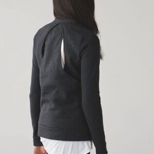 Lululemon Go Endeavor Heathered Black Long Sleeve Size 4